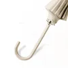 Umbrellas Curved Hook Long-handled For Women Rain Or Shine Automatic Large Men's Solid Color Kids Umbrella Metal Stand