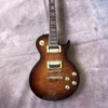 Customized brown 6-string electric guitar, rose wood fingerboard, 22frets