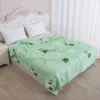 Conjuntos de edredons Macio Respirável Lavado Colcha de Verão Ar condicionado Colcha Consolador Cobertor Fino Colcha Impressa Capa de Cama Têxteis para Casa YQ240313