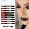 Lippenstift Matte Fluwelen Lippenstift Potlood Waterdicht Langdurig Sexy Rode Lipsticks Non-stick Cup Make-up Lip Tint Potlood Cosmetica 9 Kleuren 240313