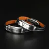 Bangle 12 Constellation Stainless Steel Leather Couple Bracelet 2021 Fashion 12 Zodiac Casual Personality Punk Bracelet AccessoriesL2403