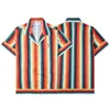 Créateur de mode Bowling Shirt Mens Casual Button Down LA CA Chemises Hawaii Chemises florales Hommes Robe à manches courtes Chemise hawaïenne M-3XL # A33