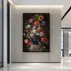 Affiche murale moderne de grande taille avec Rose rouge, peinture sur toile, belle image de fleur, impression HD pour salon, chambre à coucher, décoration 298P