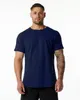 Lu Sports Mens Camisa de Crew masculina Men, camiseta de suor seco, camiseta curta, camisas de manga curta academia de academia verão M116