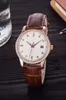 Watch Master Luxury Business Diamond-mounted baffle Automat Stainless steel case Leather strap high-end