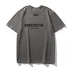 2024 Essentialsweatshirts Hommes et femmes Designer T-shirts Lettre poitrine imprimé laminé à manches courtes Mode Lâche Oversize Casual T-shirt Coton Tops