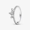 S925 Oryginalny projektant patelnia marki logo grawerowanie aaa+ diamentowy koronę Pierścień 18k biały złoto pierścionki miłosne Kobiet dziewczyna ślub biżuteria