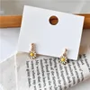 Studörhängen Daisy Liten Fresh White Flower Ear Nail Sunflower Earring Korean Söta kvinnliga flickor smycken brincos grossist