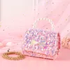 Flickor prinsessan crossbody väska söta barn spetsar plånböcker och handväskor kawaii baby myntpåse småbarn handväska gåva 240227