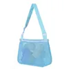Детская пляжная сетчатая сумка, сумка для сбора ракушек, сумка для сортировки игрушек, пляжная сумка, пляжная сумка 240215