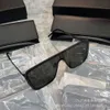 Desginer YSL Sunglass 2023 Yang Shulin Tide One Piece Mirror Sunshield Sunshields Kobiece okulary przeciwsłoneczne Male Sieć obcokrajowca Czerwone czarne super szklanki