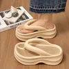 Hausschuhe 2024 Flip Flops Frau EVA Outdoor Plattform Rutschfeste Einfachheit Komfort Wolke Koreanische Strandhausschuhe