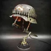 Objets décoratifs Figurines décoration de la maison casque de la seconde guerre mondiale lampe de table lampe relique de guerre lampe relique de guerre résine décoration artisanat 244N
