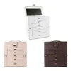 Jewelry Pouches Box Organizer Display Holder With Lock Storage Case For Bracelets Rings Necklaces