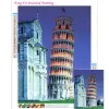 Nähte Full Drill Diamant Painting Painting Turm von Pisa Italien Landschaft Bild Wandkunst Kreuzstich Mosaik Handwerk Wohnzimmer Dekor Dekor