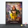 Calligraphy Fireheart Classic Movie Poster Canvas Art Print Home Decoration Wall Painting ( No Frame )