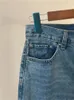 Women's Jeans Women High Waist Straight Blue Denim Pants 2024 Spring Ladies Burr Edges Slim Pencil All-Match