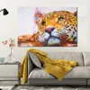 Leopard Bilder Leinwand Malerei Bunte Abstrakte Tier Poster Und Drucke Wand Kunst Für Wohnzimmer Hause Dekoration230i