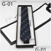 Krawatten Krawatten 2022 Marke Männer Krawatte Designer Krawatte Seide Anzug Krawatten Business Luxus 662 Drop Lieferung Mode-Accessoires Dh0Zc L240313