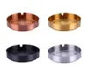 Cendrier en acier inoxydable, diamètre 10CM, plaqué PVD, or, cuivre, barre noire, cendrier, nouveauté, articles 9777315