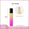 Storage Bottles Perfume Bottle Stainless Steel Roller Essential Oil 10ml Makeup Tool Roll On Glass Portable For Travel