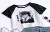 Crop Top Cartoon T Shirt Anime Bungou STRAY Psy Chuuya Nakahara Osamu Daza