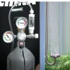 Équipement zrdr diy aquarium co2 régulateur kit de solénoïde magnétique vainqueur à contre-courant accessoires