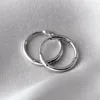 Hoop Earrings 14mm Ear Cuff Small Stainless Steel Big Women Rings Pendientes Mujer Moda 2024 Drop