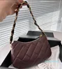 Tasarımcı -Crossbody Bag Ladies Under Emfed Bags Pekinler Zincir Omuz Çantaları Moda Klasik Elmas Kafes Çantası