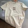 女性デザイナーTEESビーズレターボウショートスリーブTシャツトップスパーティーギフト