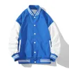 Vestes de baseball à la mode, manteau de sport décontracté de qualité avec boutons en Patchwork pour femmes et hommes, veste d'université d'équipe personnalisée 240228