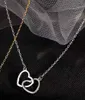 Other Ins Net Red Love Necklace Female Simple Korean Version Heart-shaped Necklace Collarbone Chain Girlfriends Necklace Gift Collares L24313