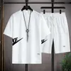 Men's Tracksuits Sportswear Short Sleeved T-shirt And Athletic Shorts Summer Casual Wear Running Suit