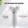 3D Roller V Face Lifting Massager Micro Current Skin Firming Wrinkle Removal Device Body Sliming Massage Machine Y240309