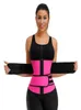 Double Belt 100 Latex midjetränare Body Shapers Fitness Midje Trainer Zipper Shapewear Slimming Belt Fajas Colombianas3150416