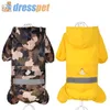 DRESSPET Haustier-Hunde-Regenmantel, 100 % wasserdichte Polyester-Manteljacke für kleine und mittelgroße Hunde, Regenkleidung, XXL, Y200917258 m