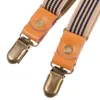 Ball Caps Shoulder Strap Jeans Accessories Y Suspender Clip Three-clip Overalls Straps Striped Pants (beige Stripes)