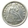 الولايات المتحدة ليبرتي جالسة عشرة سنتات 1856 P S Craft Silver Copy Coins Coins Metal Dies Manufacturing Factory 2400