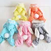 Winter Dog Clothes Warm Pets Dogs Clothing For Small Medium Dogs Chihuahua Rabbit Ear Puppy Dog Costume Pet Coat Jacket Bulldog T2231r