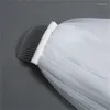 Свадебная фата, настоящая фата с расческой, длинные свадебные аксессуары, белый кружевной тюль цвета слоновой кости для невесты, Velos De Novia 3, 5 м