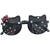 Sommer Kinder Nette Kitty Sonnenbrille Acryl Bogen Outdoor UV Schutz Sonnenbrille Baby Mädchen Klassische Kinder Junge UV400 Brillen 240226