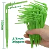 Kits KESLA 50pcs Greenhouse Drip Irrigation 2L/H Green Bend Arrow Drippers Garden Watering System Kit 3/5mm Hose for Plant Pot Tools