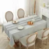 Pads Battilo Linen Tablecloth Rectangular Tables Cloth With Tassel Waterproof Coffee Desks Cover for Dining Table Wedding Decor