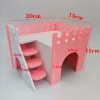 Cages Assembled Hamster Slide Toy Guinea Pig Golden Bear Funny Breathable Hamster House Nest Chinchillas Wholesale Hamster Accessories