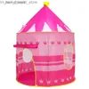 Tendas de brinquedo Tendas de brinquedo Tendas de brinquedo para crianças Menino Cubby Play House Crianças presentes Tenda de brincar portátil dobrável Príncipe Tenda dobrável ao ar livre Tendas de brinquedo internas Castelo Q231220 L240313