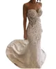 arabic aso ebi luxurious lace beaded wedding dresses mermaid sweetheart bridal dresses vintage wedding gowns