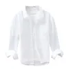 Camisa de manga comprida casual enrugada de dupla camada de alta qualidade 2093, fio de algodão masculino macio, confortável e respirável estilo camisa de gola quadrada