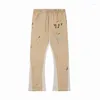 Men's Pants 2024 Mens Womens Fashion And Comfort Sweatpants Speckled Letter Print Mans Couple Loose Versatile Straight Casual Pant