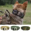 Halsbanden Riemen Camouflage Huisdier Kraag Tactische Training Honden Ketting Choker Nylon Verstelbaar Grote Accessoires M-XL239v