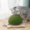 Scratchers Sisal Cat Tree Tower Cat Scratching Ball Toy Kitten Climbing Frame Cute Tortoise Funny Whirling Disc WearResistant Pet Supplies